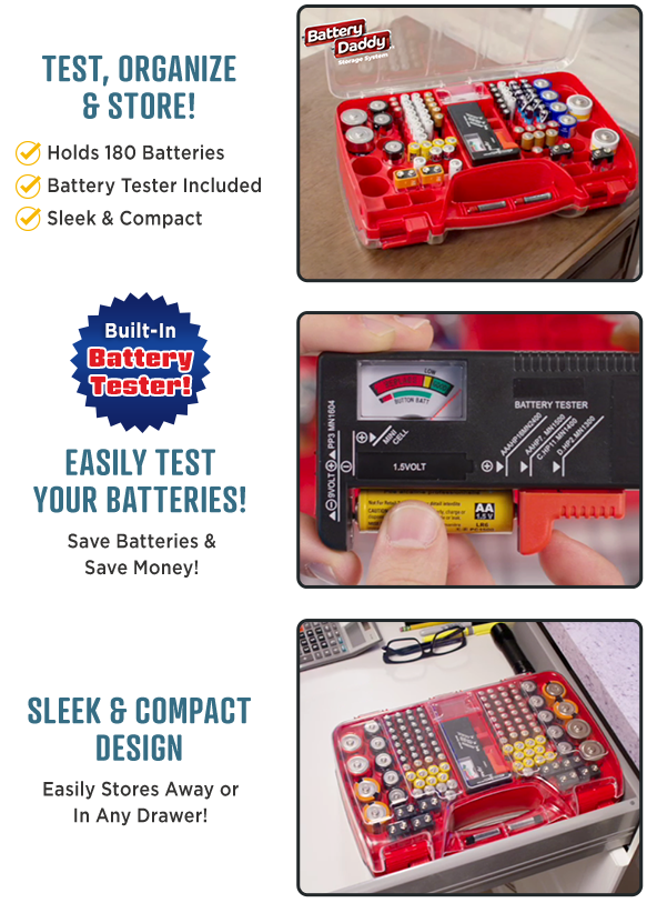 Battery Daddy® - Store, Organize, and Protect ALL Your Batteries!